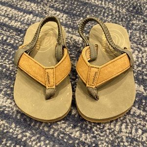 Cobian Leather Strap Flip Flops with Strap